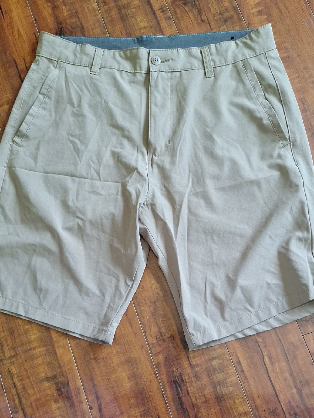 Burnside Men's Khaki Flat Front Shorts